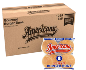 AMERICANA - GOURMET BURGER BUNS [48 PCS]