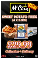 ** FRIES - McCAIN SWEET POTATO [4 X 2.5Kg]