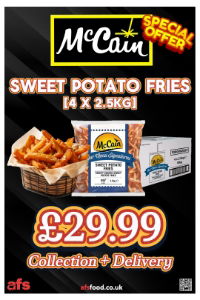 ** FRIES - McCAIN SWEET POTATO [4 X 2.5Kg]