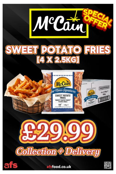 ** FRIES - McCAIN SWEET POTATO [4 X 2.5Kg]