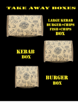 TAKEAWAY BURGER BOX BROWN No 6 [200 pcs]