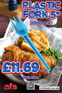 PLASTIC FORK 5" BLUE [1000 pcs]