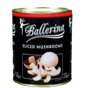 MUSHROOMS TINNED / SLICED [2.5Kg]