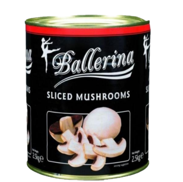 MUSHROOMS TINNED / SLICED [2.5Kg]