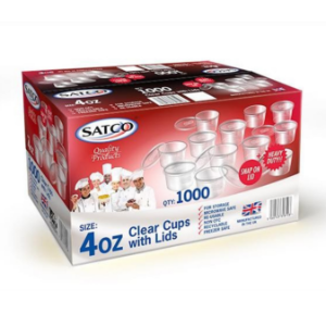 MICRO CONTAINER & LIDS 4oz SATCO [800 pcs]