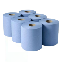 BLUE ROLLS - CENTERFEED [6 PCS]