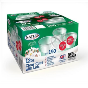 MICRO CONTAINER & LIDS SATCO 12oz [150 pcs]