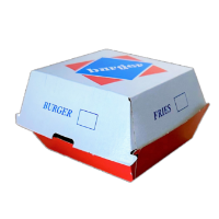 TAKEAWAY LARGE BURGER/SIDE BOX WHITE NO 6 [200 pcs]