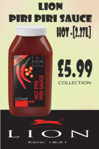 PIRI PIRI SAUCE - HOT - LION [2.27Kg]