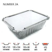 ALUMINIUM CONTAINER 2A [1000 PCS]