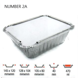 ALUMINIUM CONTAINER 2A [1000 PCS]