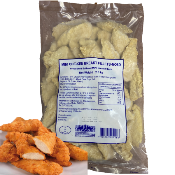 [2Kg] BATTERED MINI CHICKEN FILLET DELTA    *H