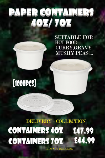 PAPER CONTAINER 4oz WHITE - [1000pcs]